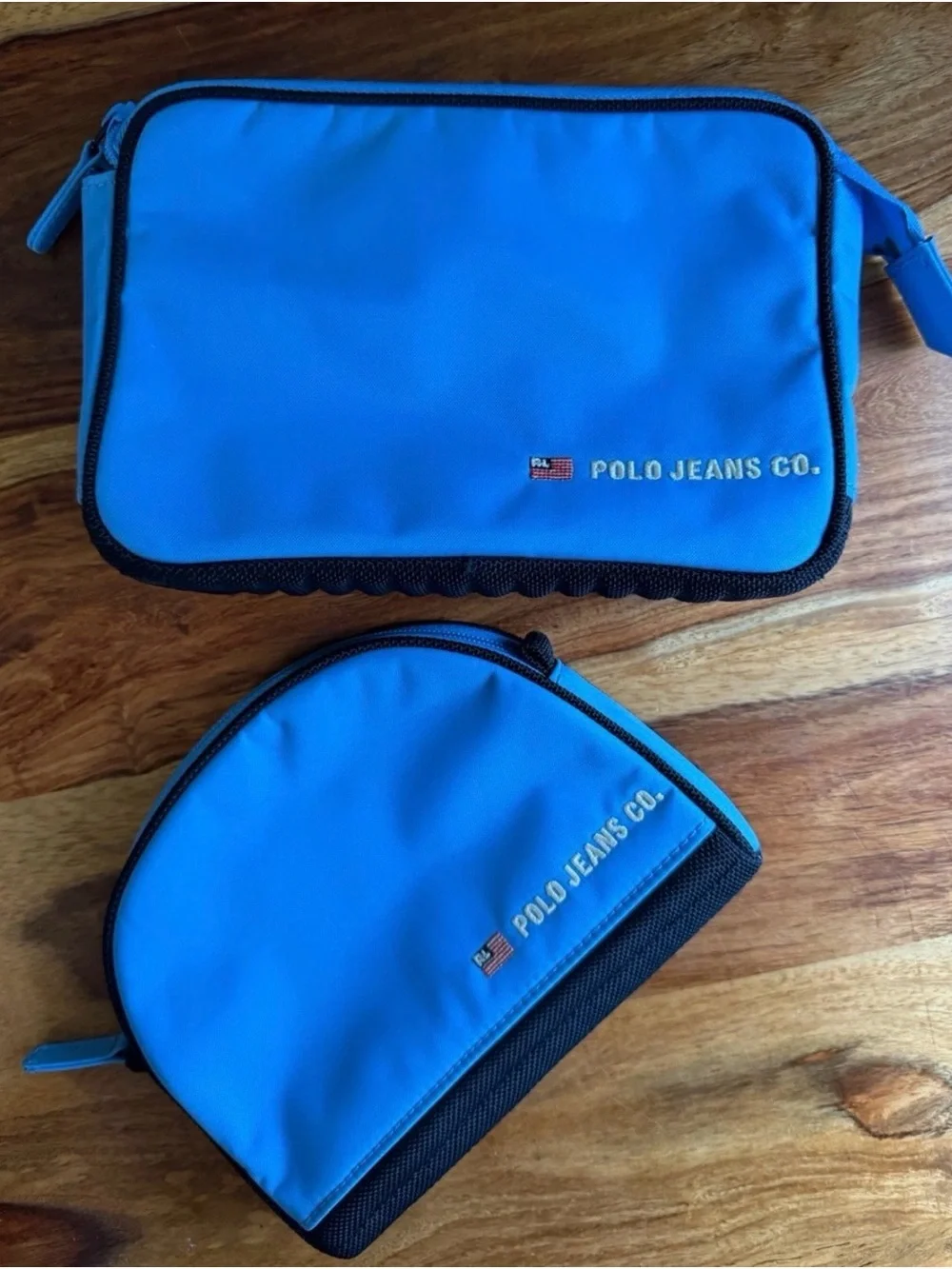 POLO JEANS CO. Blue Cosmetic Bags Set Vintage